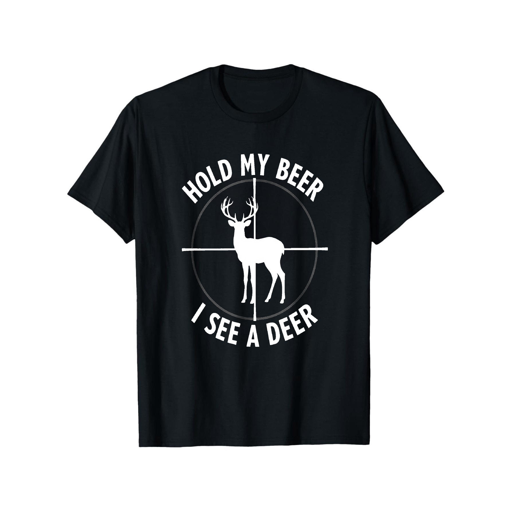 Outdoor Hunting Graphic Tees - Camiseta Gráfica Engraçada de Caça com