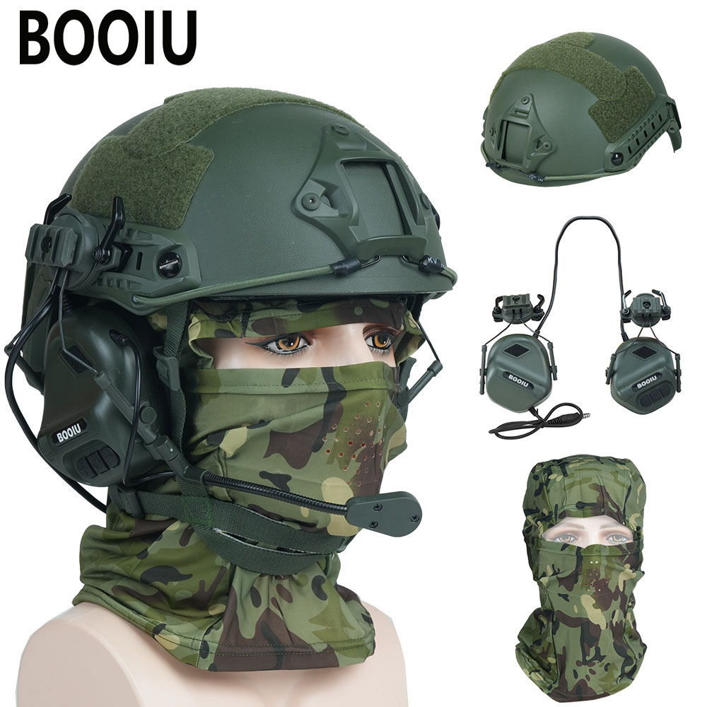 Outdoor Hunting Kit - Conjunto de Capacete Tático BOOIU para