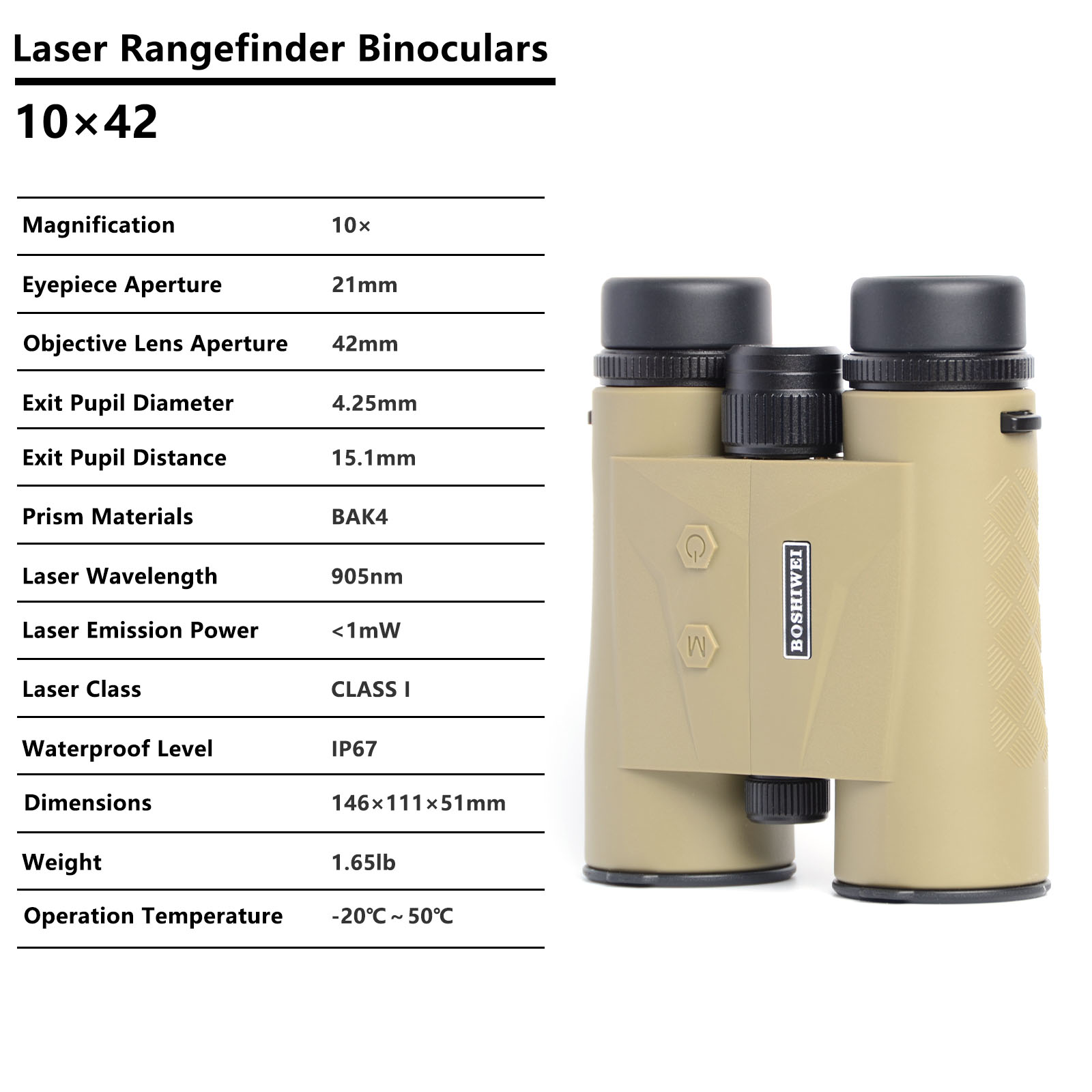 Binóculos BOSHIWEI 10x42 HD co - Hunting Outdoor Jobs avaliação e preço