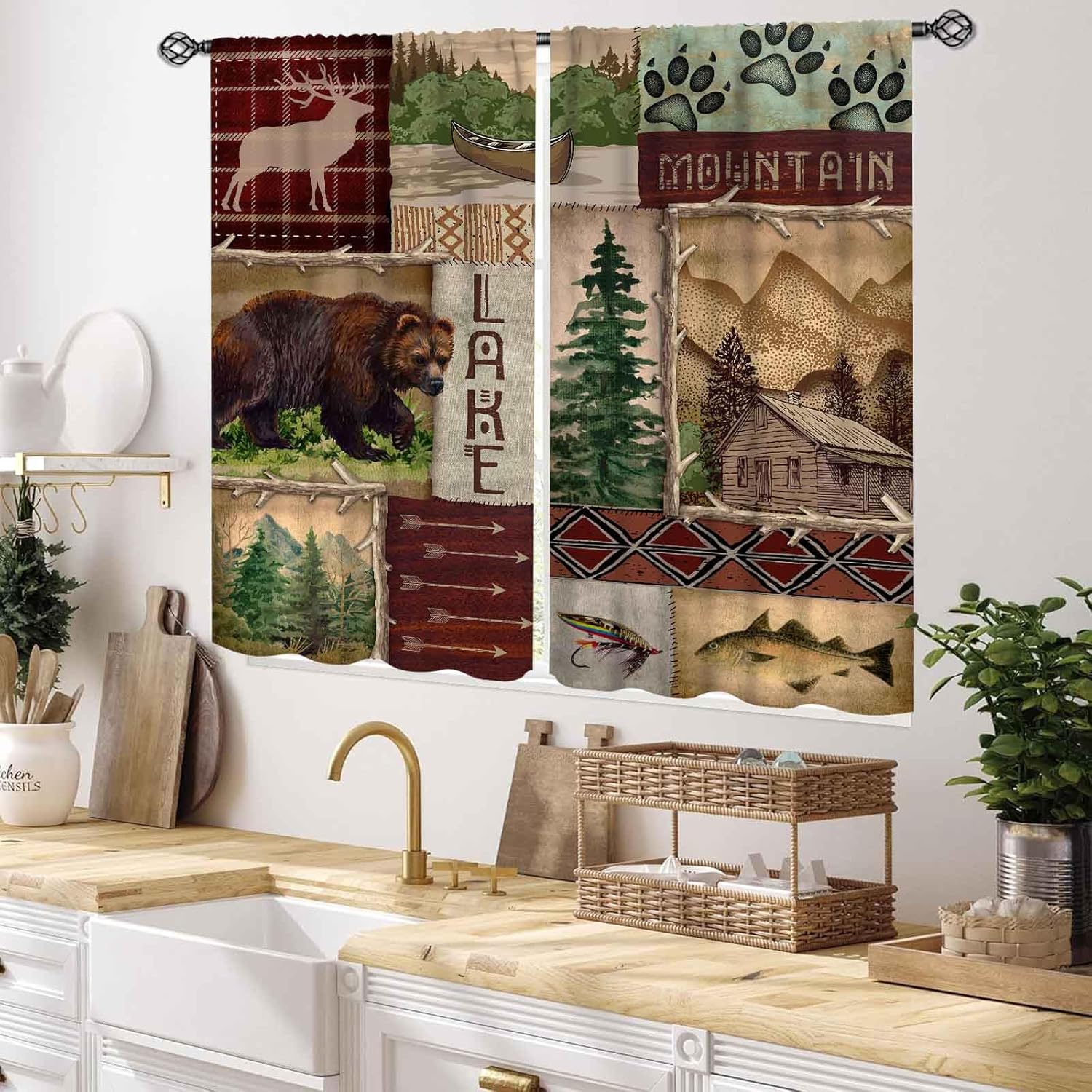 Painel de Cortina Decorativo d - Outdoor Hunting Youtube avaliação e preço