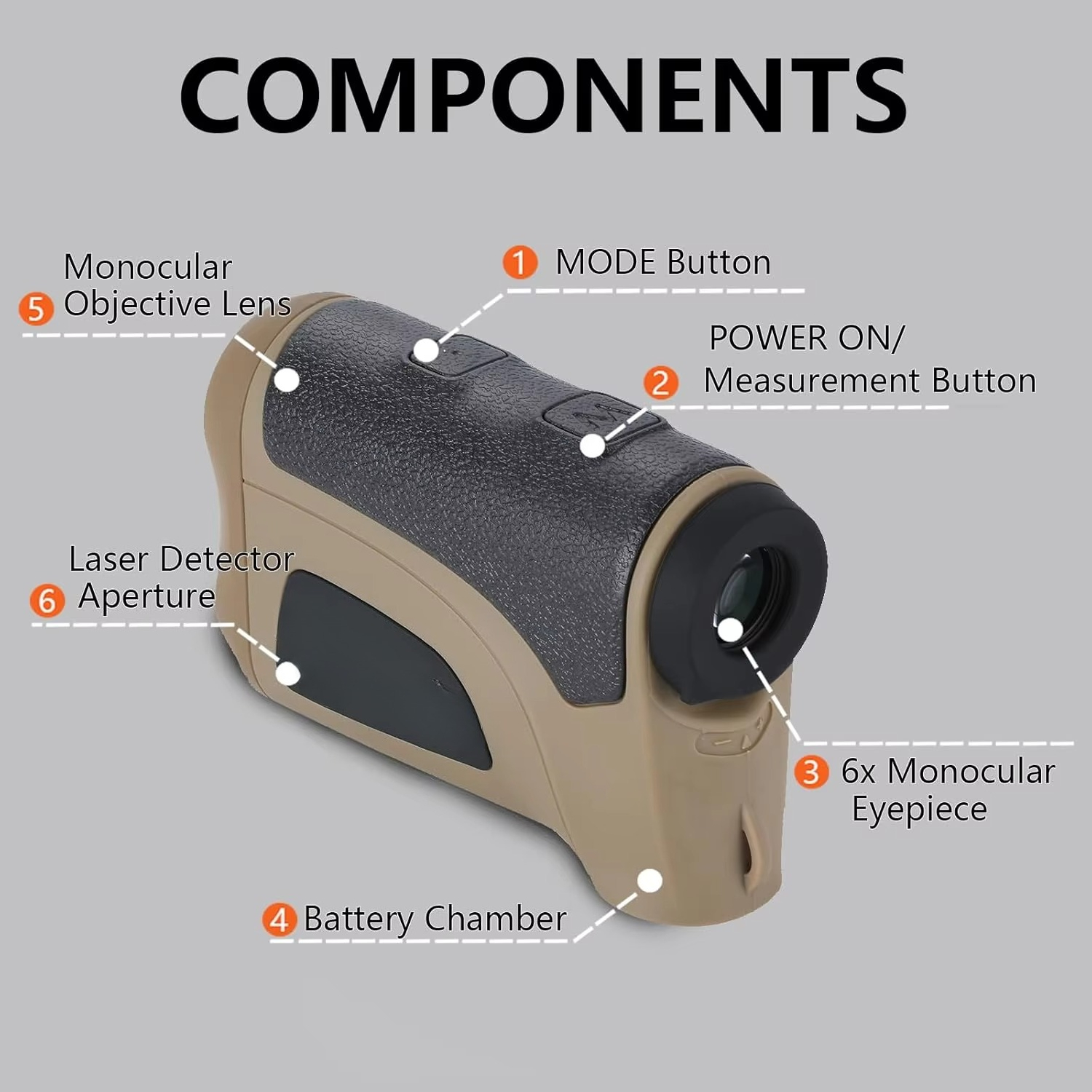 Telêmetro laser 2000M para gol - Rangefinder Laser Hunting avaliação e preço