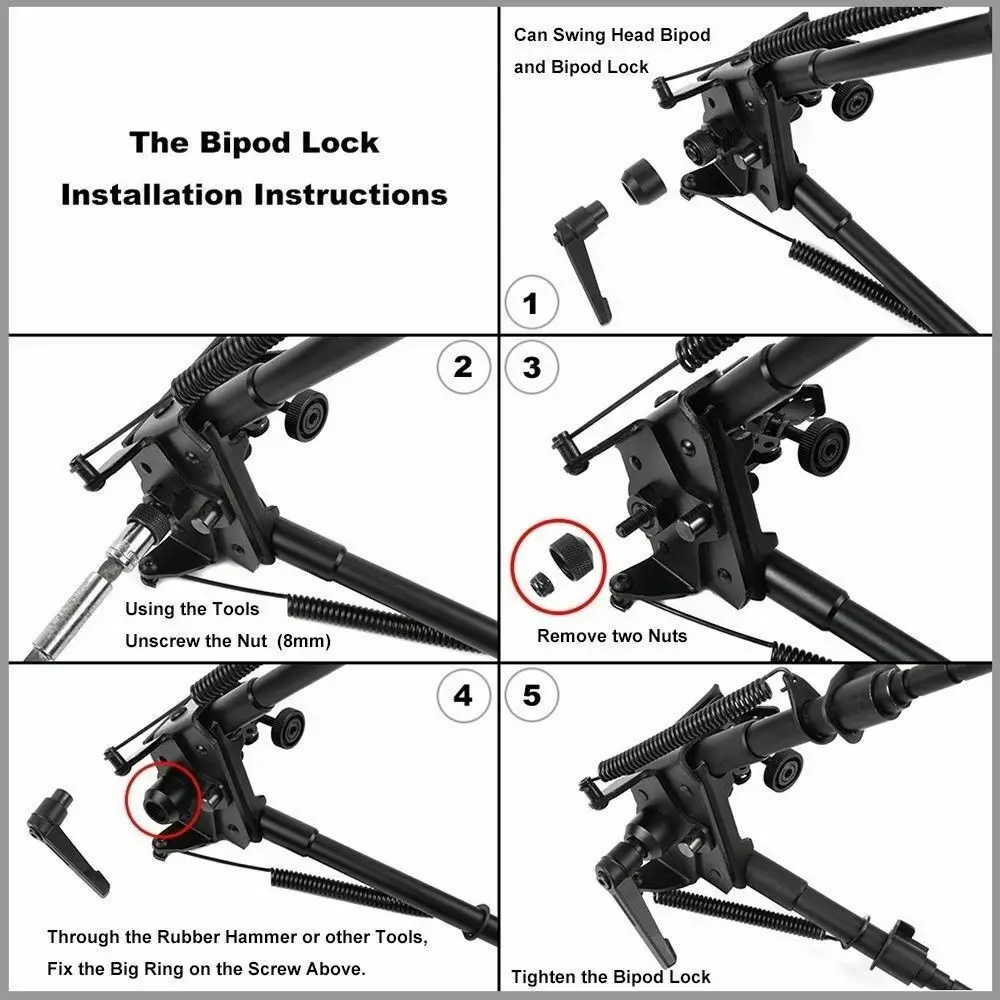 Bloqueio S tático para montage - Bipod Rifle Mount avaliação e preço