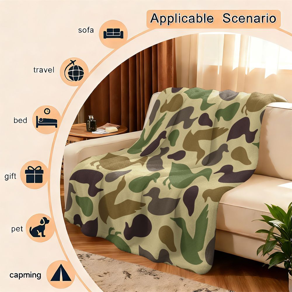 Cobertor de Flanela com Padrão - Outdoor Hunting Blanket avaliação e preço