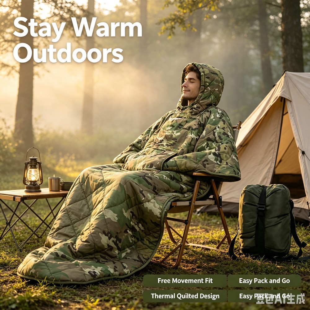 Cobertor Camuflado Impermeável - Outdoor Hunting Blanket avaliação e preço