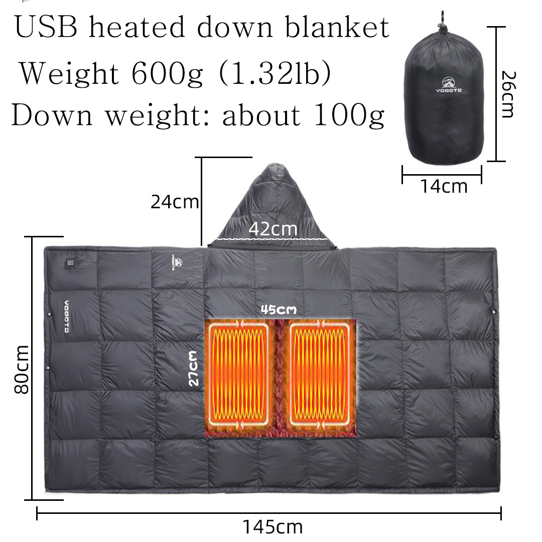 Cobertor de Pluma Aquecido USB - Outdoor Hunting Blanket avaliação e preço