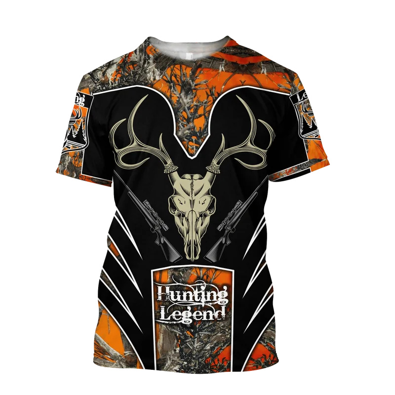 1 peça personalizada sua image - Outdoor Hunting Graphic Tees avaliação e preço