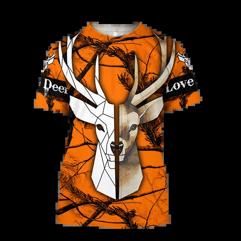 1 peça personalizada sua image - Outdoor Hunting Graphic Tees avaliação e preço