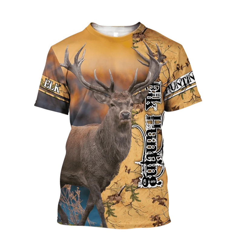 1 peça personalizada sua image - Outdoor Hunting Graphic Tees avaliação e preço