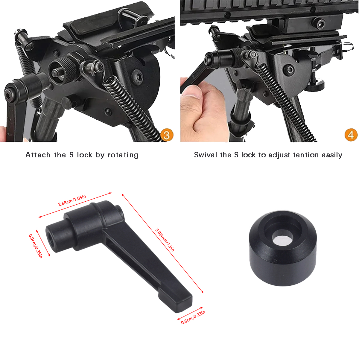 Tático ajuste rápido giratória - Bipod Rifle Mount avaliação e preço