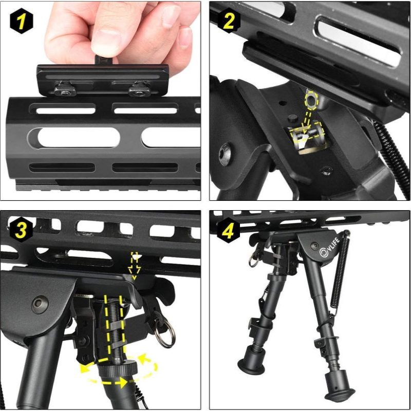 Midten fit m lok 6 9 montagem  - Bipod Rifle Mount avaliação e preço